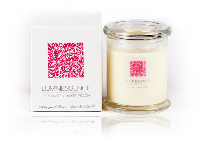 Luminessence Soy Candle - Coconut  + White Peach